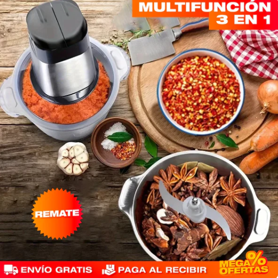 MOLINO PICADOR ELÉCTRICO ACERO INOXIDABLE 🔥2 LITROS🔥 (TAMAÑO GRANDE) Loja Equador