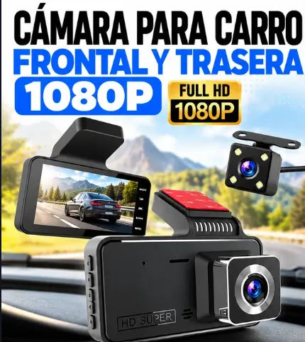 🚗📹 CÁMARA PARA CARRO FRONTAL Y TRASERA EcuaTodo