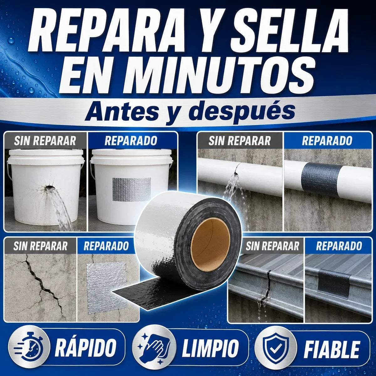 Cinta Asfáltica Impermeable Stantek® - COMPRA 1 Y LLÉVATE 2 🔥 Equador 🇪🇨