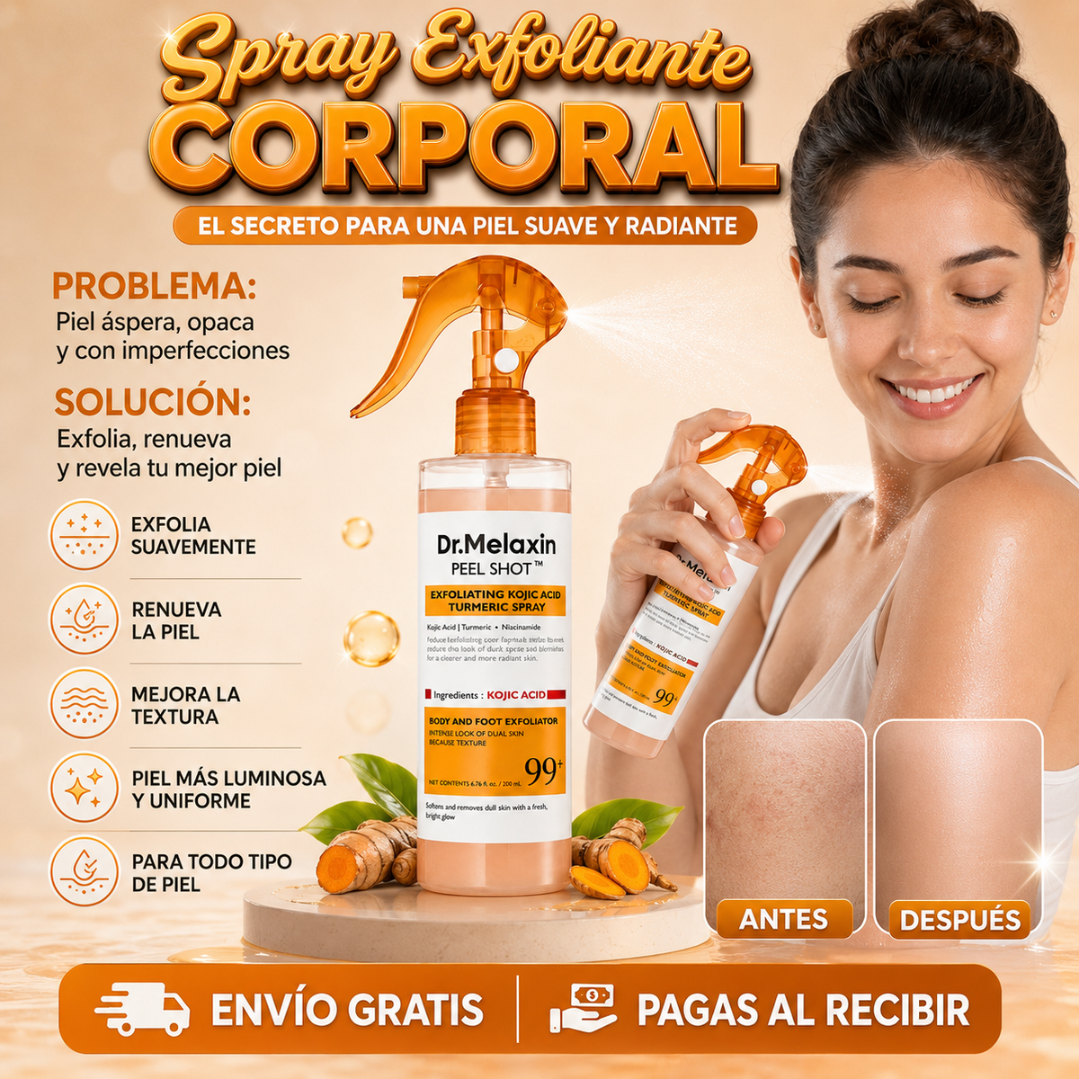 Exfoliante Corporal de Dr. Melaxin Gisav Company