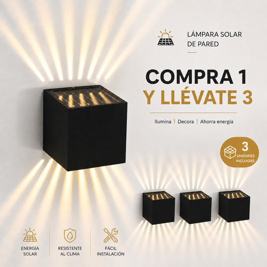 Lampada Solar de Pared Decorativa - Compre 1 y leve 3 Store
