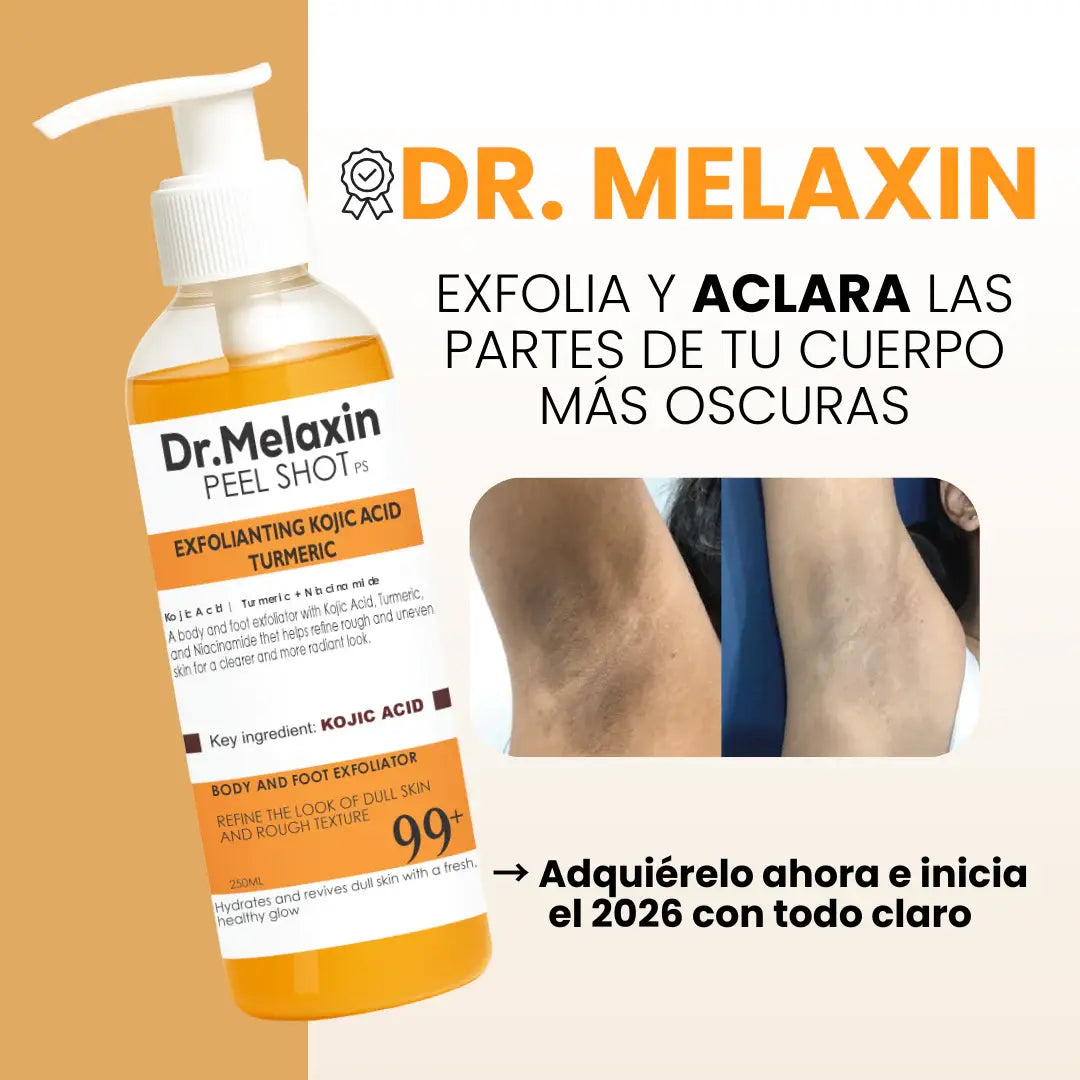 Exfoliante Melaxin - Para Aclarar Partes Oscuras - Fórmula Cúrcuma Store